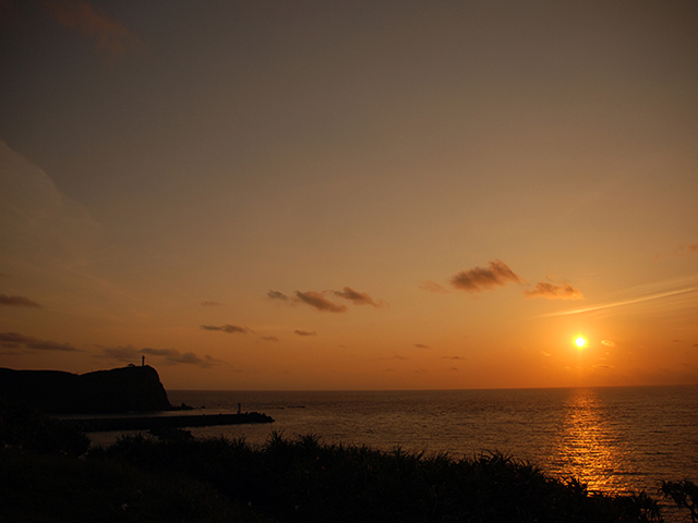 与那国島の夕日