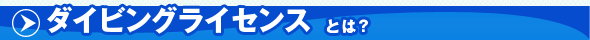 ダイビングライセンスとは?